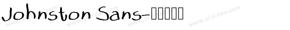 Johnston Sans字体转换